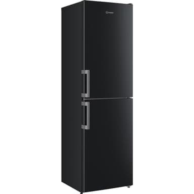 Indesit Low Frost 50/50 Fridge Freezer - Black - 16 Shopping Bags - E Rated - IB55 732 B UK