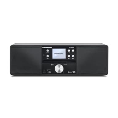 Panasonic SC-DM202EG-K Micro HiFi Compact Stereo System with FM / DAB+ Radio, 24W Output Power, CD/MP3 Player, USB, Bluetooth, Large 2.4" Display, Black