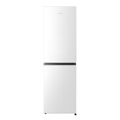 Hisense RB327N4BWE 55cm Freestanding 50/50 Fridge Freezer - 256 litre capacity - Total No Frost -LED Light - Reversible door - Silver - E Rated, H182.4 x W55 x D56.2 (cm)