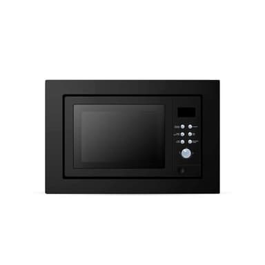 Cookology IMOG25LBK Integrated Built In Microwave Oven and Grill in Black - 25 Litre Capacity - 900W - Auto Defrost - 8 Auto Cooking Programs - Child Lock