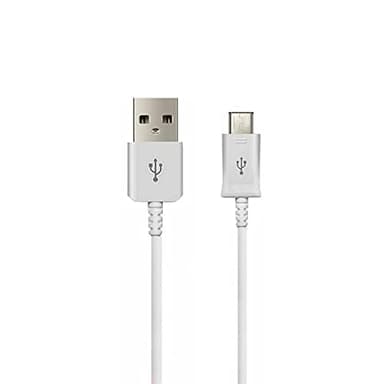 iTechCover® USB Cable Charging Cord/Charger Power Lead Wire for Doro EASY Phones 6520 (Tesco) / White / (1m / 3.3ft)
