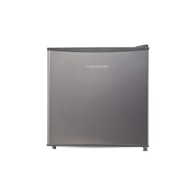 Cookology MFR45SS Small Table Top Mini Fridge in Silver - 45 Litre Capacity - For Counter Tops - Reversible Door - Adjustable Temperature Control & Legs - With Chiller Box