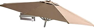 CLoxks Garden Parasol,Sun Parasol Umbrella Garden Parasols Wall-Mounted Aluminium - Outdoor Garden Balcony Tilting Sunshade Umbrella, 7ft/220cm
