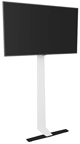 AVF Seatle FL601LT Against the wall Standing TV Mount with Tilt for up to 80 inch TVs - Black/White