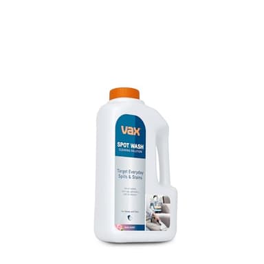 Vax SpotWash 1L Spot Cleaning Solution, Upholstery Carpet Stain Remover Shampoo, Rose Burst Scent, Neutralises Odours, ‎1-9-143091, White
