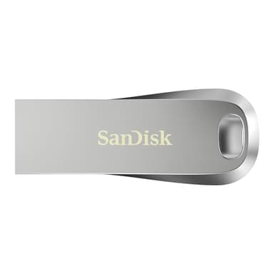 SanDisk 1TB Ultra Luxe Type A Flash Drive, USB stick, Memory stick USB 3.2 Gen 1 + USB 3.0 capable, up to 400 MB/s read speeds, Password protection, RescuePRO Deluxe recovery software, Metal, Silver