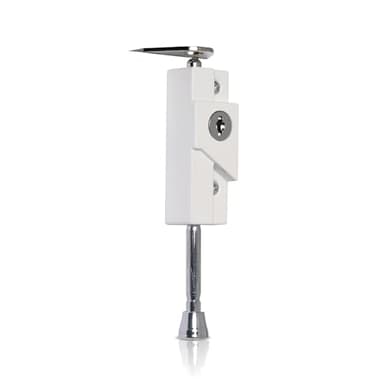 XFORT White Multi-Purpose Door Bolt - Universal Sliding Bolt Lock with Keys for Internal and External - Garage Door Lock, Gate Bolt Lock, Shed Latch