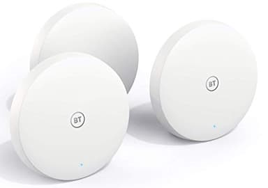 BT Mini Whole Home Wi-Fi, Pack of 3 Discs, Mesh Wi-Fi for Seamless, Speedy (AC1200) Connection, Wi-Fi Everywhere In medium to large Homes, App for Complete Control and 1 Year Warranty (Refurbished)