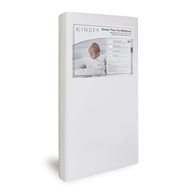 Kinder Valley Compact Cot Mattress - 100 x 50cm Kinder Flow Baby Mattress With Water Resistant & Machine Washable Cover, Fits Majority of Cots