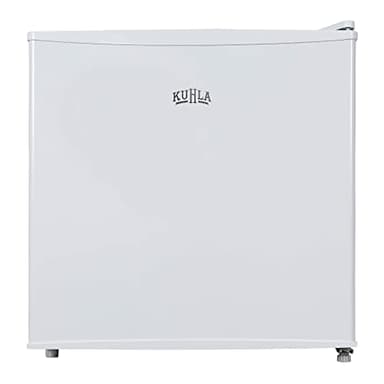 Kuhla Table Top Mini Freezer 31 Litre Capacity White Freestanding Small Freezer with Adjustable Feet, Removable Shelf & Reversible Door KTTFZ0E5W