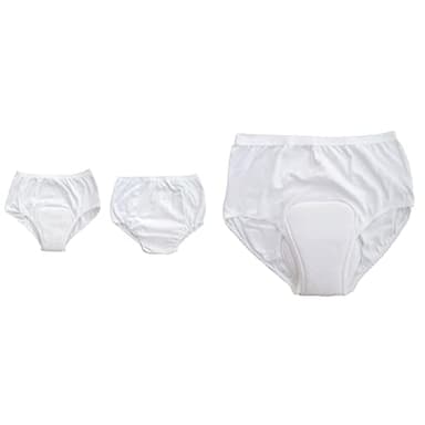 NRS Healthcare PandS Washable Absorbent Ladies Briefs/Knickers- Large , White