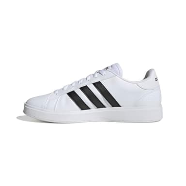 adidas Men's Grand Court Base 2.0 Shoes, Cloud White/Core Black/Cloud White, 6 UK