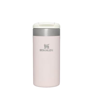 Stanley Aerolight Transit Travel Mug 0.35L - Keeps 4 Hours Hot - 6 Hours Cold - Dishwasher Safe - Leakproof - Car Cup Holder Compatible - Thermal Coffee Mug - Rose Quartz