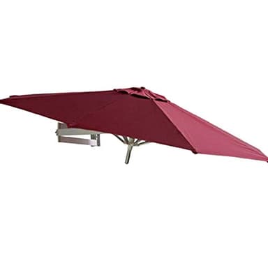 SNHHNSW Outdoor Round Wall Mounted Parasol, Patio Garden Balcony Yard Umbrella, Tilting Sunshade Wall Umbrella with Aluminium Frame