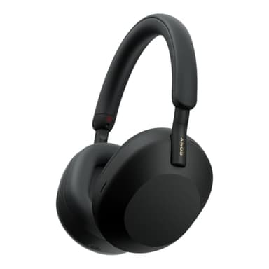 Sony WH-1000XM5 Premium Noise Cancelling Wireless Over-Ear Headphones, Bluetooth, Clear Call Quality, Hi-Res Audio, Up to 30hr Battery Life, Includes Hard Case, iOS & Android - Black