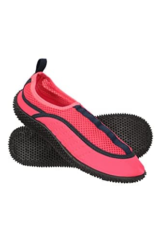 Mountain Warehouse Bermuda Kids Aqua Shoes - Neoprene Swim Shoes, Mesh Panels Wet Shoes, Lightweight Water Shoes, Easy Slip On - for Beach, Water & Diving Pink Kids Shoe Size 13