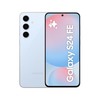 Samsung Galaxy S24 FE, AI Smartphone, Android, 8GB RAM, 128GB Storage, 50MP Camera, Long Battery Life, Unlocked, Blue, 3 Year Samsung Extended Warranty (UK Version)
