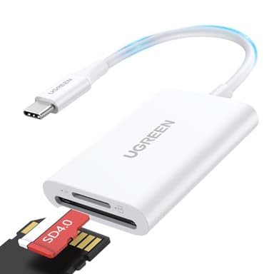 UGREEN USB C SD Card Reader for iphone, USB C to SD Memory Card Reader for SDXC/SDHC/MMC/Micro SD/TF, Compatible with iPhone 15/Pro Max/Pro, iPad Pro 2022/iPad Air, MacBook Pro/Air, Galaxy S22/S23