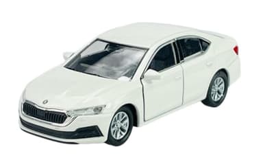 Welly Model Car Compatible with 2019 Skoda Octavia MK4 White Approx. 1/34-1/39 Metal Die Cast New in Box