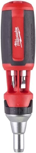 Milwaukee Universal Ratchet Screwdriver 8 in 1 Color E 0 W 0 V Multicoloured One Size, 4932471868