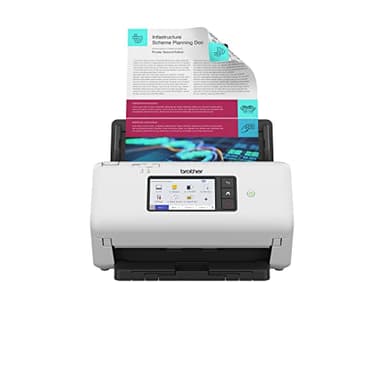 Brother ADS-4700W Professional Desktop Document Scanner | SuperSpeed USB 3.0 |10.9cm Touchscreen |Advanced Image Capture, UK Plug