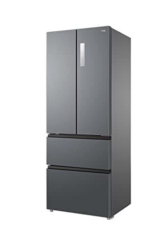 70cm Width Freestanding French Door Fridge Freezer, Frost Free, 443l Capacity, Stainless Steel, E Energy Rating