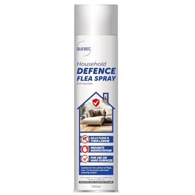 Quebec Household Flea Spray for the Home – Powerful Flea & Pest Control for Home, Effective Against Fleas, Ticks, Bed Bugs, Ants & Insects Long-Lasting Safe for Indoor Use Easy Application – 500ML (1)