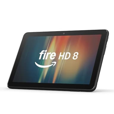 Amazon Fire HD 8 tablet (newest gen), 8" HD Display, 3 GB memory, 32 GB, designed for portable entertainment, Black, (2024 release) – with ads