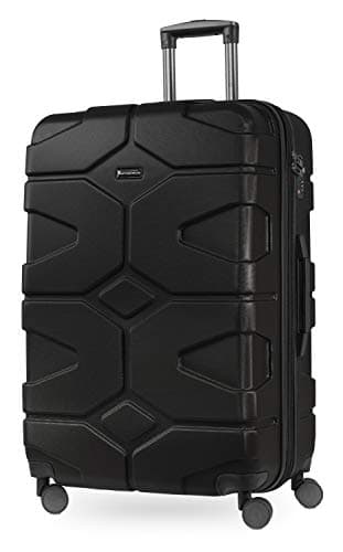 Hauptstadtkoffer - X-Kölln - Set of 2 Hard-side Luggages Trolley Expandable Suitcase 4 Wheel Spinner, TSA Lock, (S/L), Black