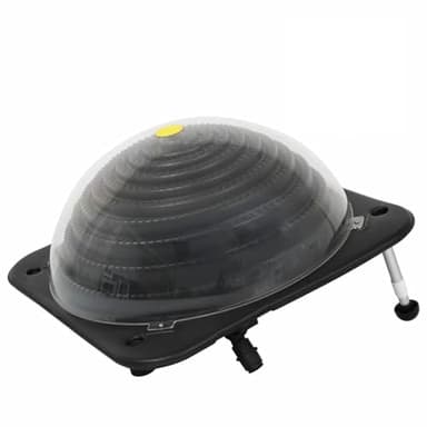 Iiaky Solar Pool Heaters 5 pcs 75x75x36 cm HDPE Aluminium,Solar Dome Heater, U V-Proof Pool Warmer for Swimming Pool Above Ground, Single Unit Water Heater with Hose Connectors, Outdoor Solar Heater
