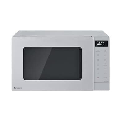 Panasonic NN-GT23QMBPQ 20L Grill Microwave Oven with Glass Tray & Wire Rack, 800W, 1000W Grill, LED Display, Auto Defrost, 9 Auto Programmes, Timer, Silver