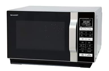Sharp R860SLM Combination Flatbed Microwave Oven, 25 Litre capacity, 900W, Silver