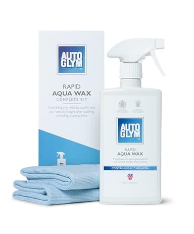 Autoglym Rapid Aqua Wax , 500ml - Complete Car Wax Kit Made to Protect All Exterior Surfaces including Car Paint, Rubber and Glass