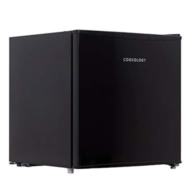 Cookology MFZ32BK Table Top Mini Freezer - Small Freezer with 32 Litre Capacity - Adjustable Temperature Control - Adjustable Legs - Removable Wire Shelf - 4 Star Rating - Black