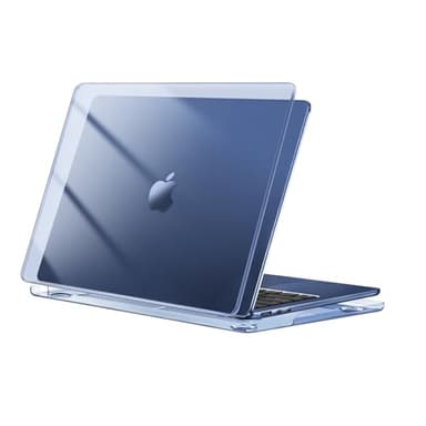 MOSISO Compatible with MacBook Air 13.6 inch Case M4 M3 M2 A3240 A3113 A2681, Protective Hard Shell Cover for MacBook Air Case M4 M3 M2 13 inch Touch ID 2025 2024 2023 2022 Release, Crystal Midnight