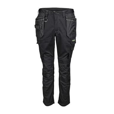Apache Sudbury Mens Work Trousers | Black UK Size 34W 29L | Lightweight Stretch Comfort Slim Fit | Rip-Stop Fabric | Cargo and Holster Pockets