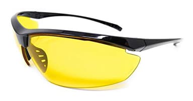 Global Vision Shooting Safety Glasses for Clays Trap and Hunting meets MIL-PRF-32432 U.S Military Ballistic Standards complete with Storage Pouch (Yellow Tinted UV400)
