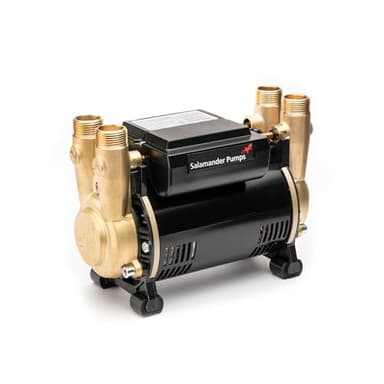 Salamander Pumps - CT Force 30PT Brass Impeller Pump - 3.0 Bar Pressure - Twin End - Suitable for Positive, Gravity Fed Systems Only - 5 Year Warranty