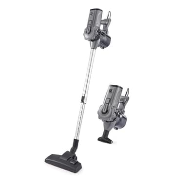 GEEPAS Vacuum Cleaner | 2-in-1 Corded Stick & Handheld Bagless Upright Vacuum Cleaner with Cyclonic Suction, Built-in HEPA Filter | Multi Cyclonic function, Lightweight | 600W, 5M Power Cord