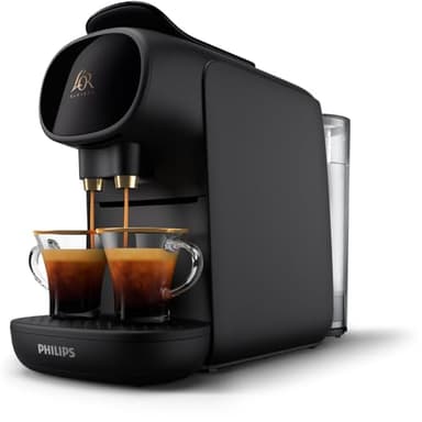 Versuni PHILIPS L'OR Barista Sublime Capsule Coffee Machine, Double Shot, 1 or 2 Cups, Full Coffee Menu, Black (LM9012/60)