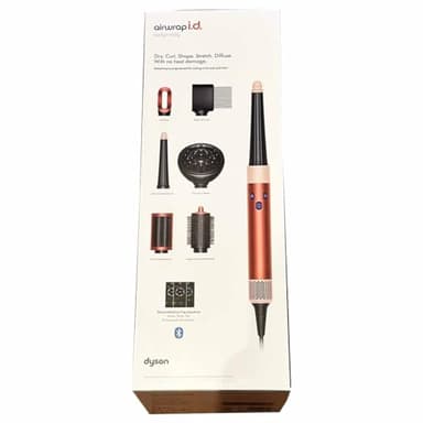 Dyson Airwrap i.d. Multi-Styler and Dryer Curly+Coily HS08 (Strawberry Bronze/Blush Pink) Bluetooth Enabled - for Perfect Curls