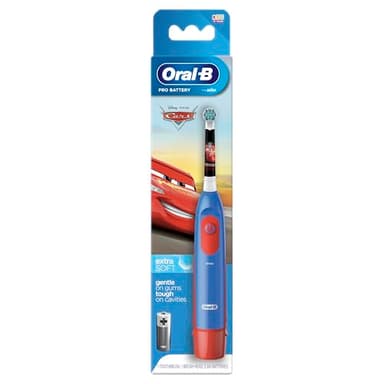 Oral-B Pro Battery Powered Kids Electric Toothbrush, Kids Gifts, 1 Toothbrush head, Featuring Cars Or Princesses Characters for Kids (Disney Characters May Vary)