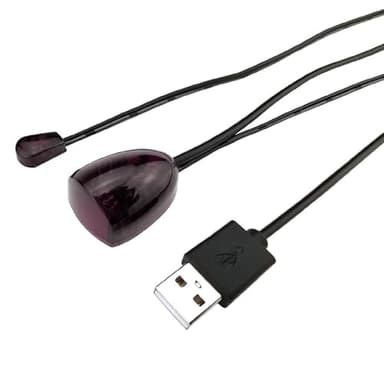 brileze Infrared Receiver IR Extender 9.84 Feet IR Repeater Cable IR Signal Receiver Infrared Remote Control Emitter Blaster USB Adapter for Box, TV, DVD, Set-top Box, DVR