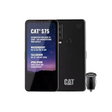 Cat S75 Robust 5G Smartphone with Satellite Connection (IP68 & IP69K, MIL SPEC 810H, Super Bright 6.58 Inch FHD+ 120Hz Display, 2GHz Octa Core Processor, 5000mAh Battery, 6GB/128GB, Android 12) -