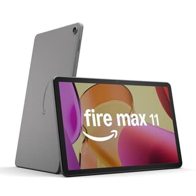 Amazon Fire Max 11 tablet (newest gen), our most powerful tablet yet, vivid 11" display, octa-core processor, 4 GB RAM, 14-hr battery life, 128 GB, Grey, with Ads