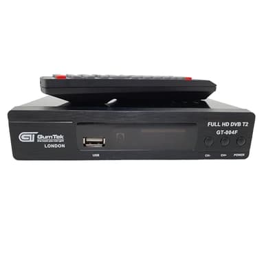 Gumtek Full HD Freeview Set Top Box Recorder Digital TV Receiver HDMI SCART USB Connection New Software