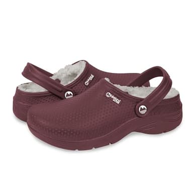 Lakeland Active Women's Fleece-Lined Dockray Clogs - Plum - 6 UK