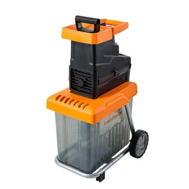 LawnMaster 2800W Quiet Garden Shredder Maximum diameter 42mm, 60 litre collection box, safety plunger with free safety glasses, 2 Year Guarantee