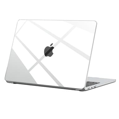 BlueSwan Compatible with MacBook Air M4 M3 M2 13 inch Case A3240 A3113 A2681, Released in 2025 2024 2022, Transparent Plastic Hard Shell Protective Cover for Mac Air 13.6 inch - Crystal Clear