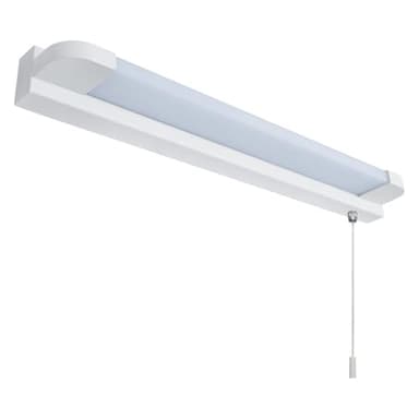 Long Life Lamp Company LED Mirror Light Pull Cord Switch Warm White 3000k 7W IP44 Shaving Wall Light Bathroom ML18